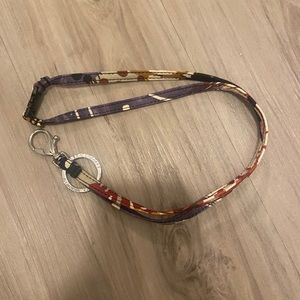 Vera Bradley Painted Feathers Lanyard